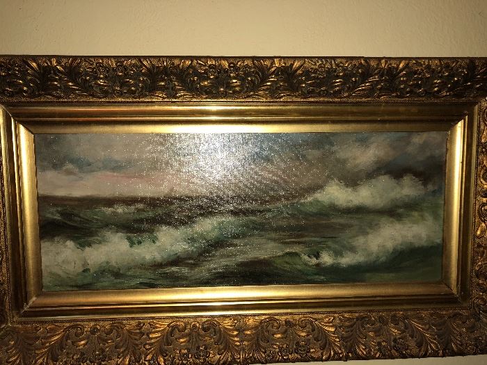 Ocean waves Oil painting