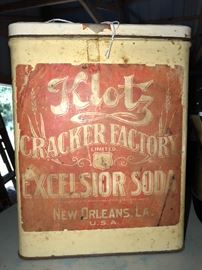 vintage tins; Cracker Factory New Orleans Tin