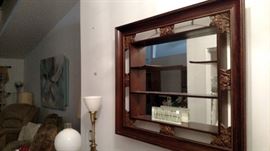 1920's shelf with backed Mirror