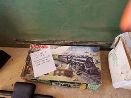 Lionel Train and track on board