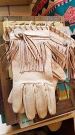 Fringed cowgirl gloves