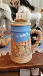 Southwestern theme beer mug