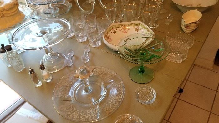 Lots of glass and china