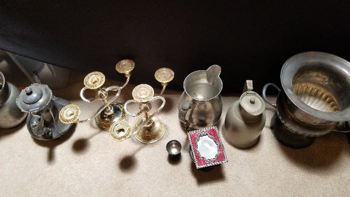 silver plated items