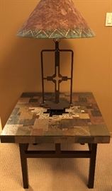 Pat Fentress Natural Stone/One of a Kind End Table