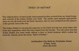 "Spirit of Mother" Christopher Gamez