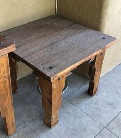 Rustic End Table