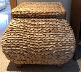 Seagrass Storage Ottoman