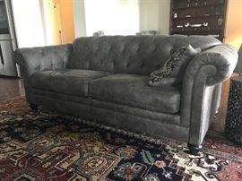 Leather Chesterfield Style Sofa