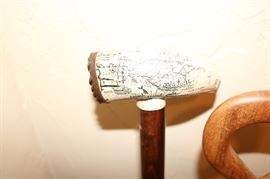 Replica  Scrimshaw Whale's Tooth Cane