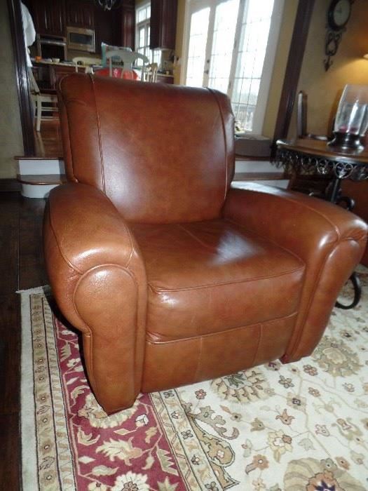 Matching leather recliners 