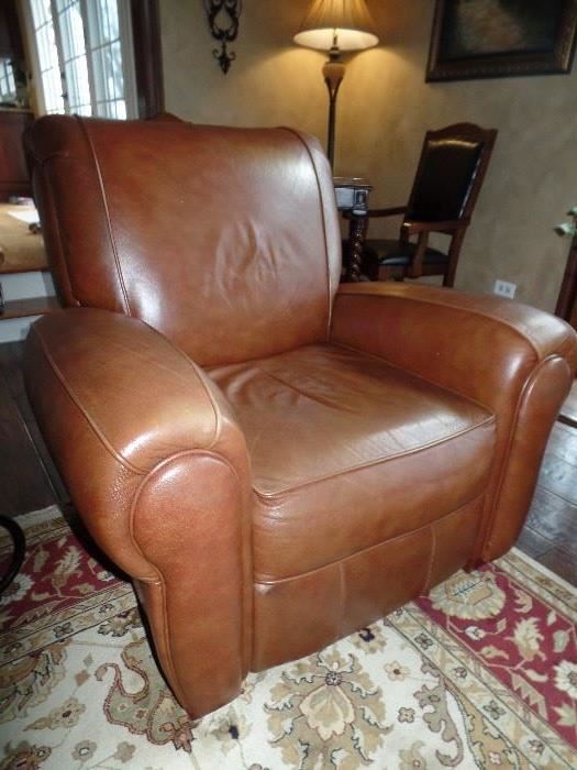 Matching leather recliners 