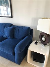 Blue velvet sofa sleeper 