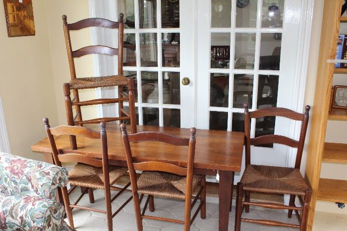 furniture early american table chair set