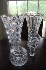crystal vases