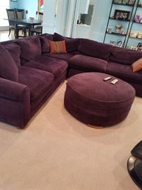 Purple sofa pit group