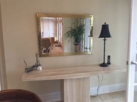 SOLID MARBLE ENTRY TABLE
