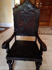 ANTIQUE BRAZILIAN COLONIAL DINING CHAIR 