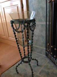 Wrought Iron & Glass