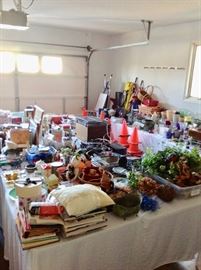 Shot of the fully loaded garage.