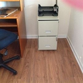 Locking metal 2-Drawer File Cabinet