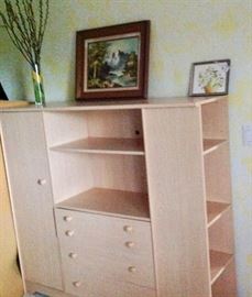 Storage Cabinet with Shelving & Drawers