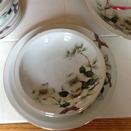 Close Up Dogwood Pattern China