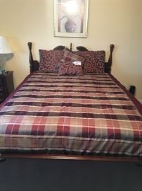 Bassett Queen Bed (Head Board, Foot Board, & Frame) and Queen Pillow-Top Mattress Set