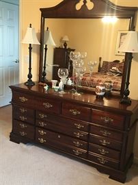 Bassett Dresser and Mirror