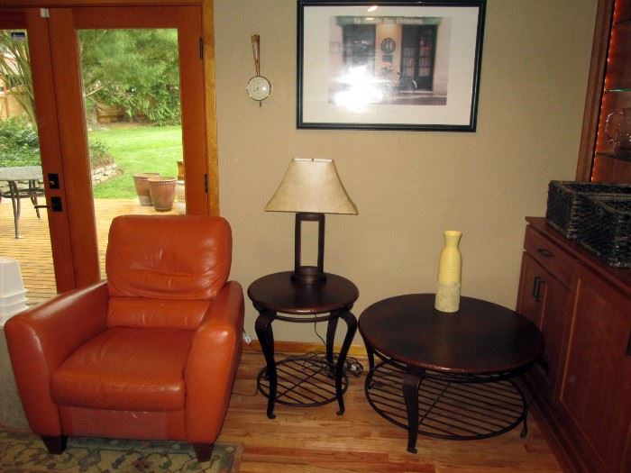 Family Room: Leather Chair, Bernhardt Furniture