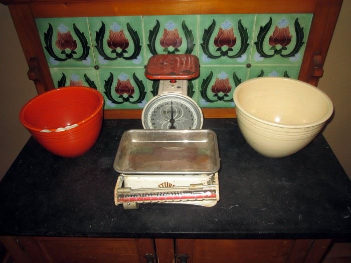 Family Room: Bauer, 2 vintage Scales