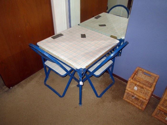 Up Stairs 1st bed room Right: Childs Table w/Chairs