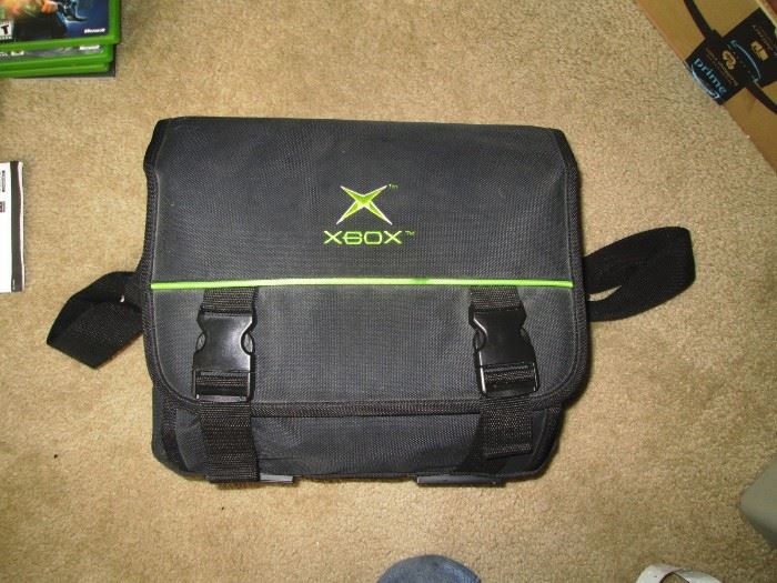 Upstairs 1st Left Bedroom Left:  Bag for XBox 2001 w/2 X08-17160 Controllers