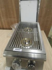 LP Gas Double Side Burner With Lid