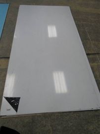 (5) White Metallic and Brushed Finished sign Pane ...