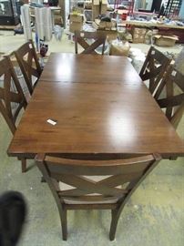 Solid Wood Dining Table with 8 Chairs