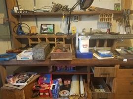Entire tool shelf unit for sale and tons of tools as well