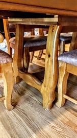 Legs of the dining table