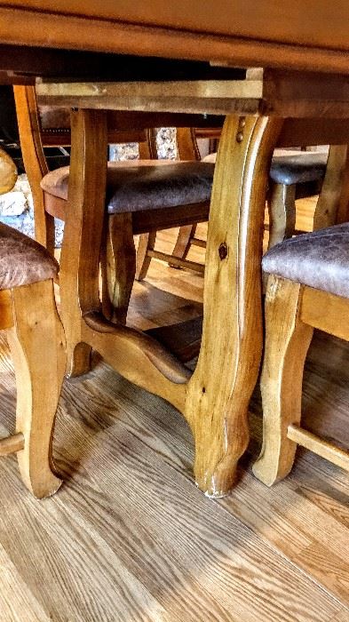 Legs of the dining table