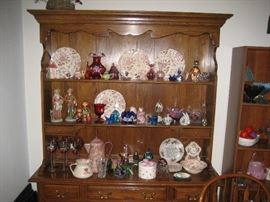 Nice oak hutch. 