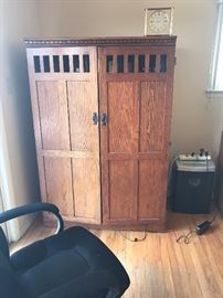 MISSION STYLE COMPUTER CABINET 