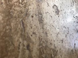 HILDAGO  TRAVERTINE TOPS ON THE THOMASVILLE FURNITURE