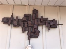 BRUTALIST WALL SCULPTURE