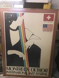 VINTAGE MONTREUX-DETROIT JAZZ POSTER