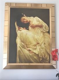 DI LI FENG OIL PAINTING WILL NOT BE AT SALE ASK FOR INFORMATION ON THIS PIECE :WILL NOT BE AT THE HOME DURING THE SALE BUT WILL BE AVAILABLE UPON REQUEST. 