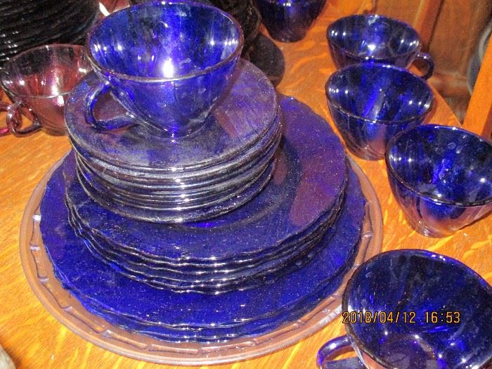 CLEAR BLUE DISHES