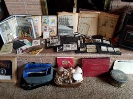 Scrapbooks, Black & White Photos, Seashells 
