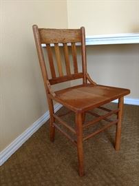 Vintage wood side chair