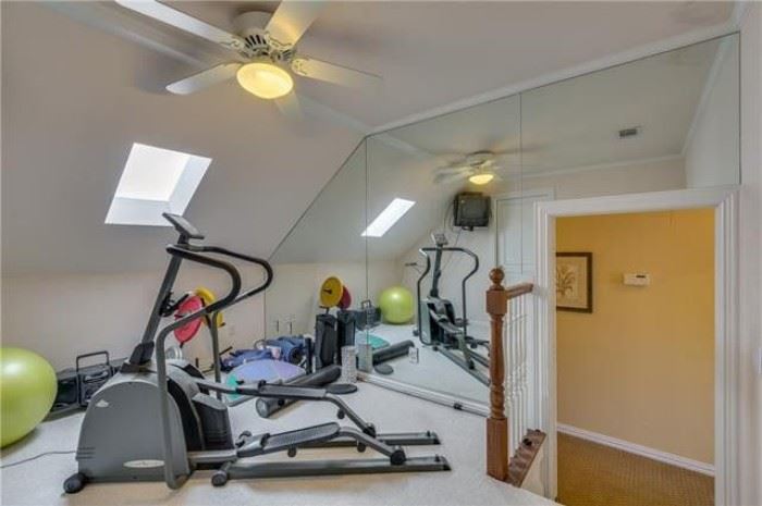 Elliptical, weights, weight rack, exercise equipment