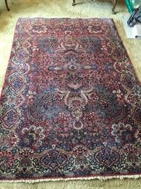 Beautiful antique hand knotted wool rug. 7x5
